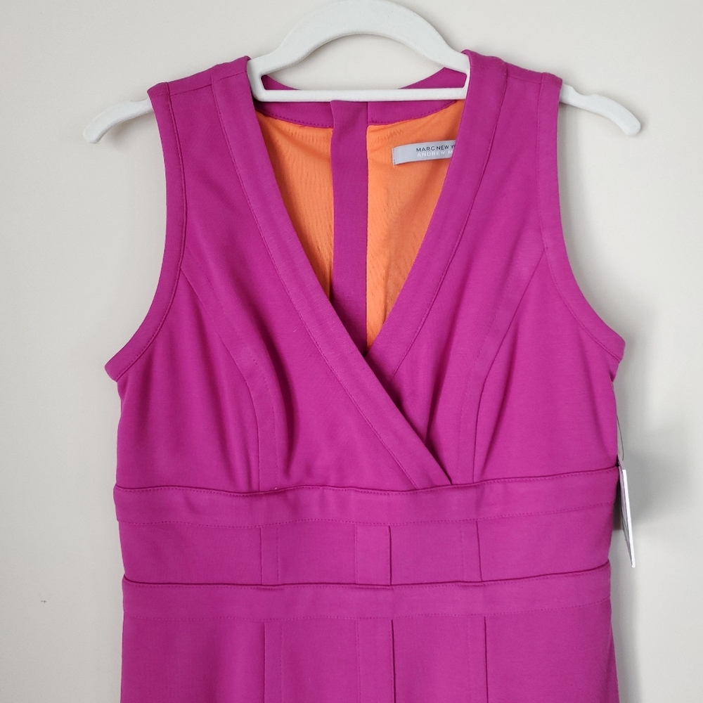 Andrew Marc New York Sleeveless Banded Waist Dress size 8 - Picture 2 of 15